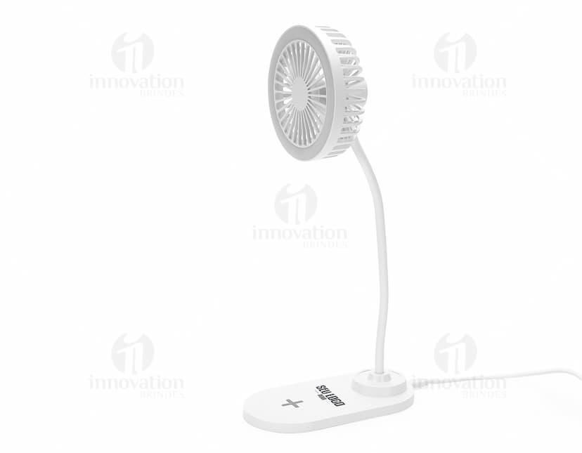 Ventilador com Led e Carregador por Indução.