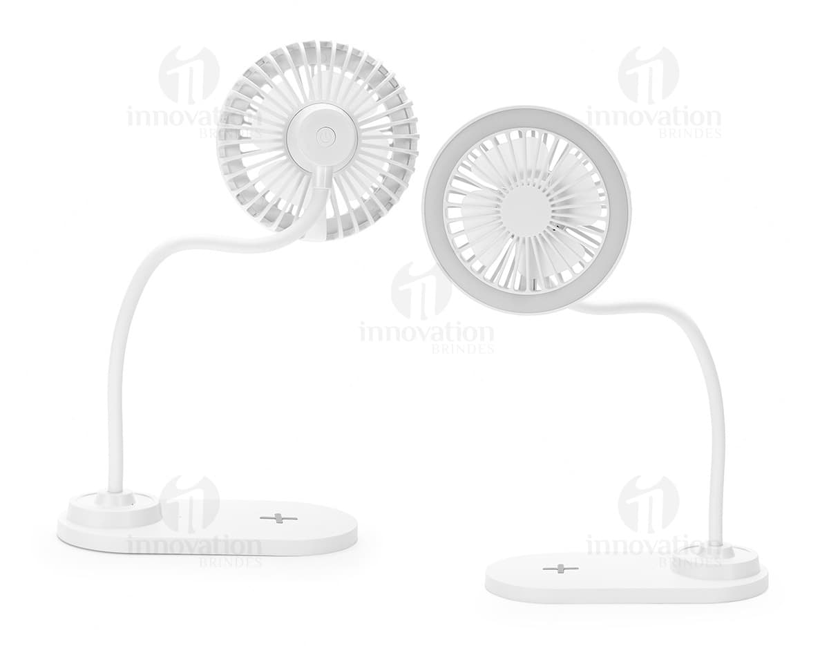 Ventilador com Led e Carregador por Indução.