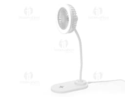 LED Fan with Wireless Charger.