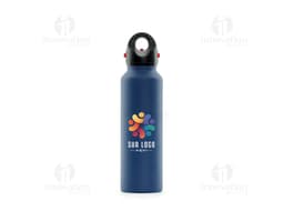 Botella térmica de 620ml, ideal para almacenar líquidos como agua, jugos o tés. Fabricada con material resistente y