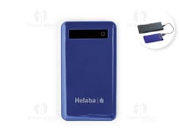 Bateria portátil com ecrã touch preto e prateado, tecnológico e moderno. Ideal para recarregar dispositivos móveis e se