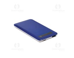 Bateria portátil com ecrã touch preto e prateado, tecnológico e moderno. Ideal para recarregar dispositivos móveis e se