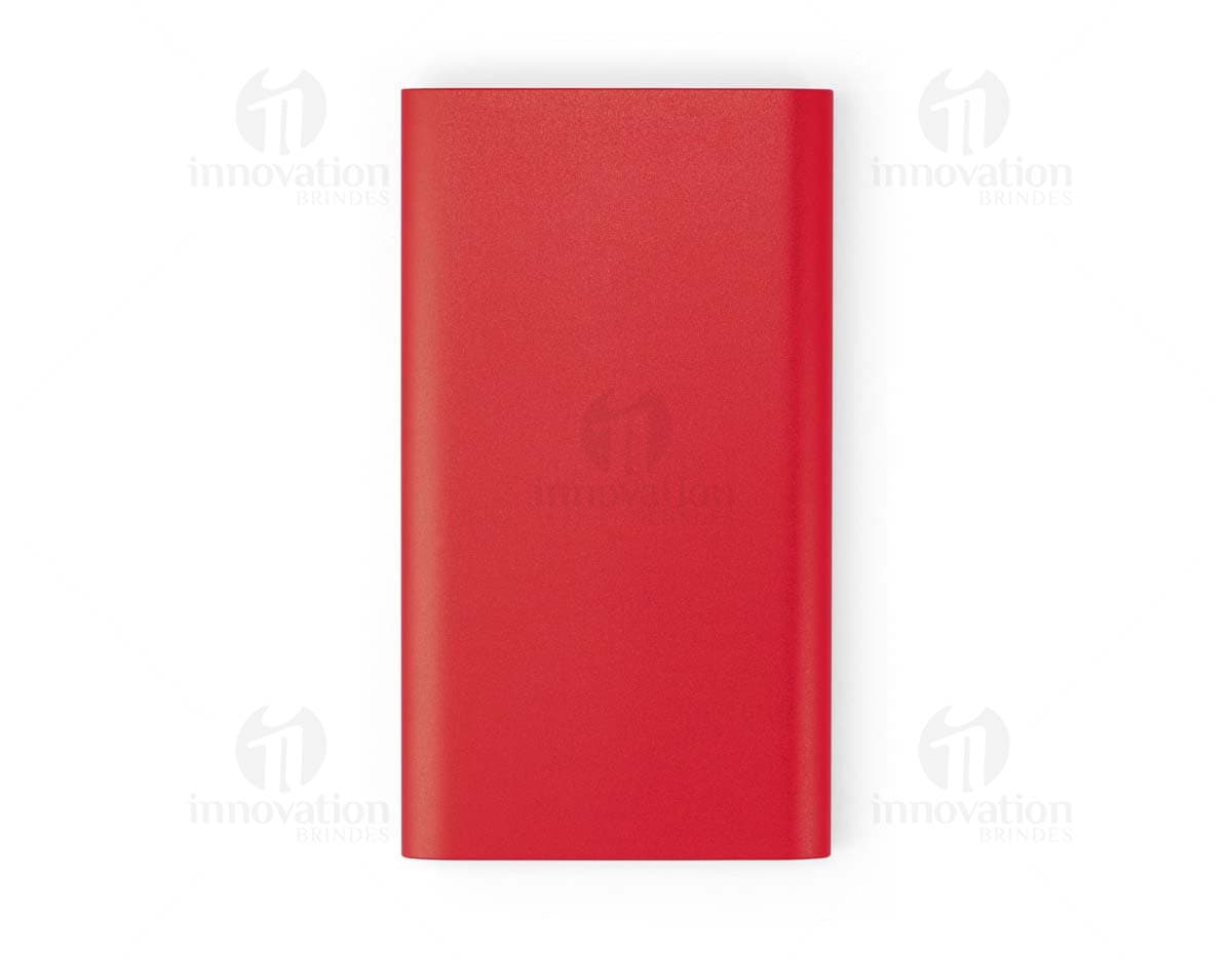 Power Bank Wireless em alumínio, um dispositivo tecnológico de comunicação móvel para negócios. Equipamento com tela, teclado e botões, moderno e portátil. Conexão sem fio, armazenamento de energia, design elegante e resistente.