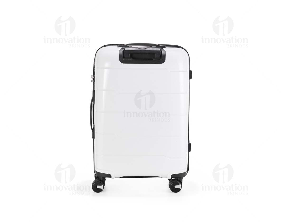 Compressor de ar metálico em 3D, com bolsa e dispositivo mecânico. Possui válvula cromada, botão de símbolo e ícone, em um conjunto roxo vibrante. O design é simples e moderno, com borda brilhante, em formato quadrado. Ideal para armazenar e transportar energia e ferramentas.