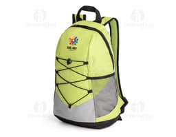 Mochila de poliéster 600D preta, moderna e espaçosa, com alça ajustável, zíper, compartimentos internos e externos, ideal