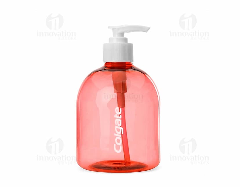 Frasco plástico transparente de 480ml.