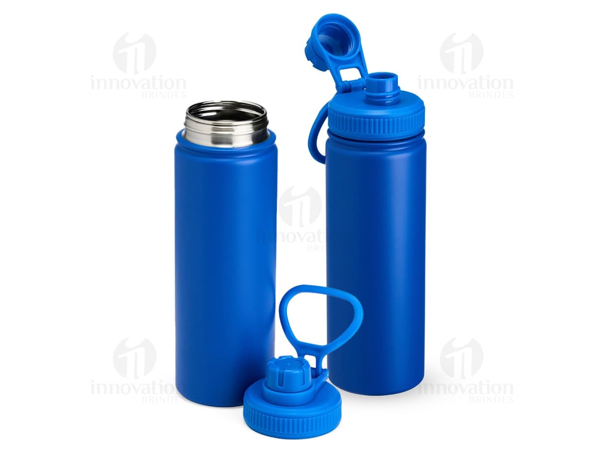 Garrafa Inox 750ml em fundo branco.