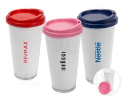 Bicchiere plastico doppio da 400ml.