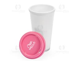 Bicchiere plastico doppio da 400ml.