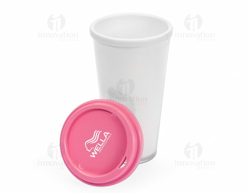 Copo plástico duplo de 400ml.