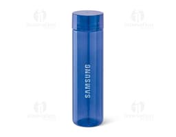 Squeeze em Tritan transparente com tampa rosqueável e capacidade para 500ml.