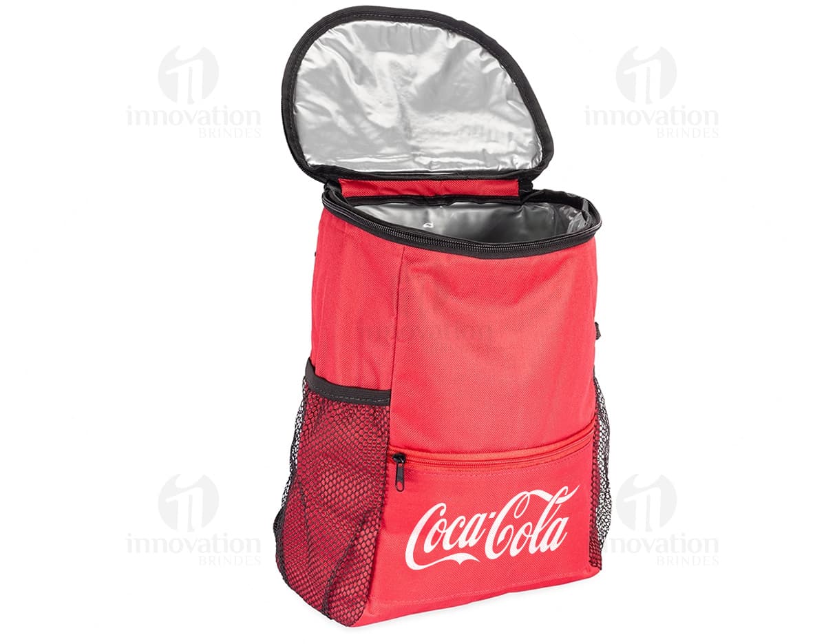 Mochila Térmica Nylon 10 Litros, ideal para transportar alimentos e bebidas de forma prática e segura.