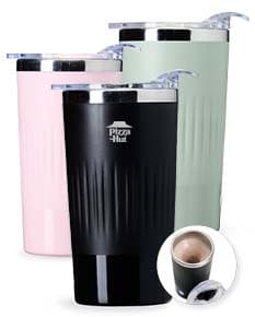 Copo transparente de 450ml com misturador embutido.