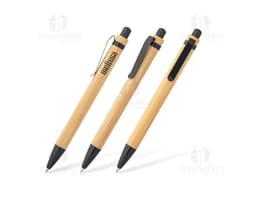 Kit de papelaria sustentável da marca Gaiman, composto por caderno, lápis e borracha, todos feitos com materiais reciclados.