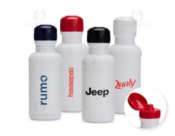 500ml plastic squeeze in green, with a screw-on lid and modern design.