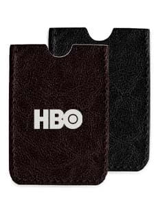 Porta Cartão Couro Sintético preto com capacidade para diversos cartões, feito de material durável e elegante.