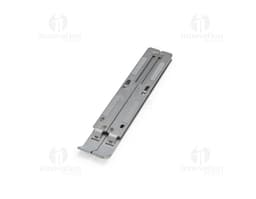 Retractable laptop stand made of metal and steel, serving as a modern technological tool to enhance the use of the device.