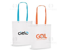 Sacola em nonwoven 80 gm² termoselado.