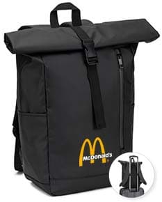 OSASCO BPACK Mochila Roll top com design em sistema de fecho que permite enrolar a parte superior em poliéster reciclado 600D de alta densidade com revestimento resistente á água 20 L