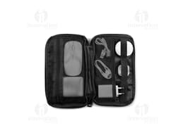 DALLAS BAG High-density recycled 600D polyester organizer bag with spacious main compartment for tech accessories
