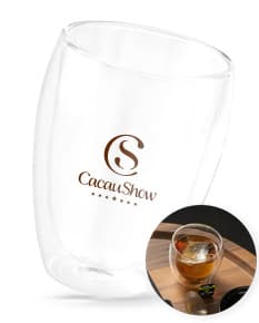 MACHIATO CUP Copo em vidro borossilicato com parede dupla isolada a ar 350 mL