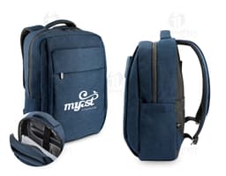 COVENTRY Mochila totalmente acolchada para portátil 15,6 en poliéster reciclado 300D de alta densidad 18 L