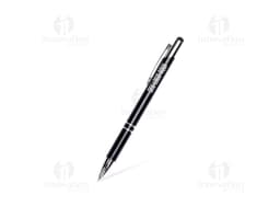 Metallstift Touch in Silber mit schwarzen Details und Touchscreen-Spitze.