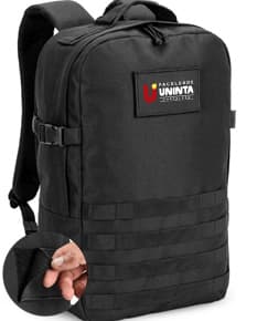 EDINBURGH BPACK Mochila estilo militar em poliéster reciclado 600D de alta densidade com bolso para notebook 173 21 L