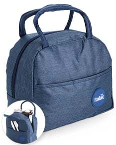 Bolsa térmica de 5 litros em cores variadas.