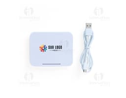 Carregador por indução com suporte para celular.