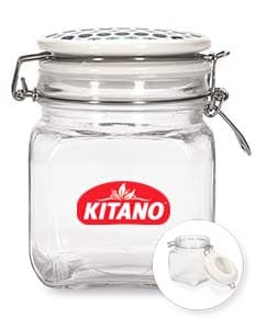 Pote hermético de vidro de 700ml.