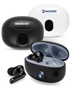 CAETANO Fones de ouvido wireless em ABS 100 reciclado e autonomia de 4h