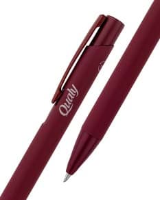 CLINT Esferográfica em alumínio 100 reciclado com acabamento em borracha e escrita em azul