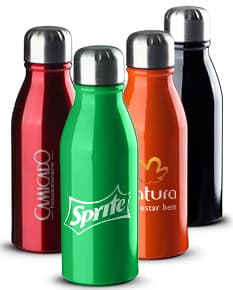 Garrafa de alumínio de 500 ml.