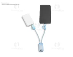 BERNERS Super fast 6 in 1 USB cable made from 100% recycled PET allows for data transfer