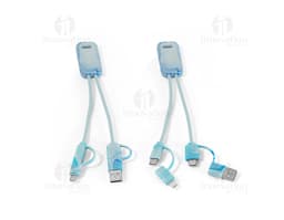 BERNERS Super fast 6 in 1 USB cable made from 100% recycled PET allows for data transfer