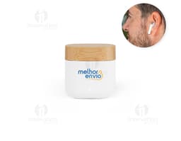 COBAIN Auriculares inalámbricos en ABS 100 reciclado y bambú con autonomía de 5h