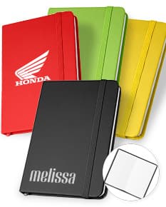 SARNEY Caderno de bolso de capa dura em c sintético com 160 páginas lisas