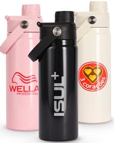 GARRAFA TÉRMICA C ALÇA DUPLA DE 600 ML
