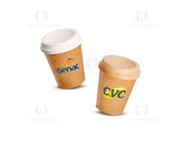 COPO 350ML DE FIBRA DE COCO C TAMPA