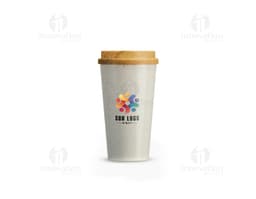Copo Fibra de Arroz 550ml, um copo de fibra de arroz com capacidade de 550ml, ideal para bebidas quentes e frias. Feito de