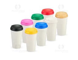 Copo Fibra de Arroz 550ml, um copo de fibra de arroz com capacidade de 550ml, ideal para bebidas quentes e frias. Feito de