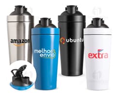 A 900ml stainless steel shaker with a lid and a clean, modern design.