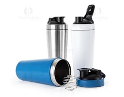 A 900ml stainless steel shaker with a lid and a clean, modern design.