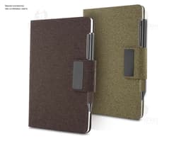 PU Notebook with coffee or tea fiber