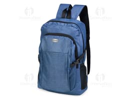 Black 14L Oxford backpack made of leather, modern and elegant, ideal for travel and leisure activities. It has a hand and
