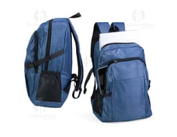 Black 14L Oxford backpack made of leather, modern and elegant, ideal for travel and leisure activities. It has a hand and