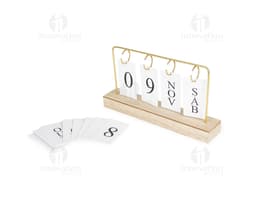 CALENDÁRIO PERMANENTE MDF COM ALÇA DE FE