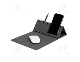 MOUSE PAD CON SOPORTE PARA MÓVIL Y BOLÍGRAFOS