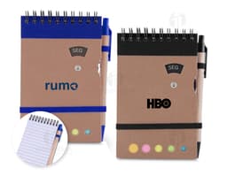 Mini cuaderno con bolígrafo